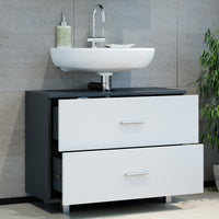 Vicco Mobile sottolavabo per bagno Antracite/bianco 80 x 60.8 cm