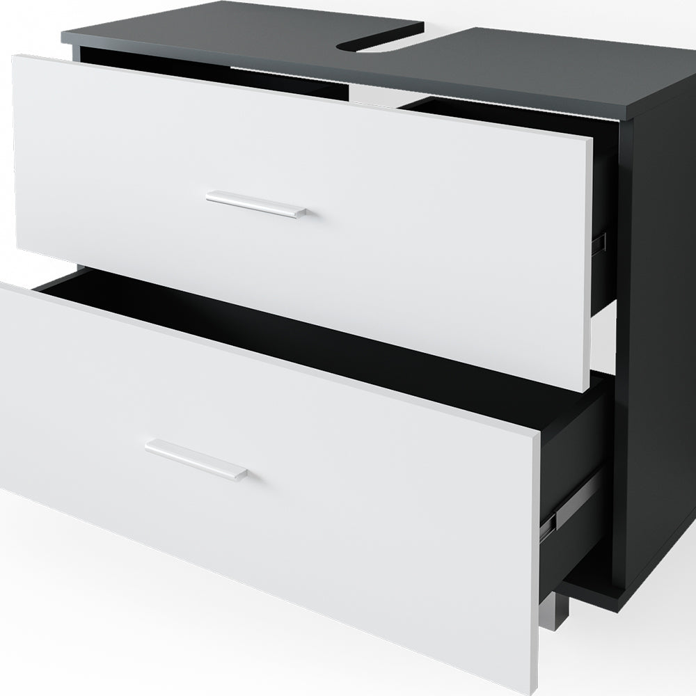 Vicco Mobile sottolavabo per bagno Antracite/bianco 80 x 60.8 cm