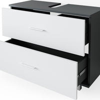 Vicco Mobile sottolavabo per bagno Antracite/bianco 80 x 60.8 cm