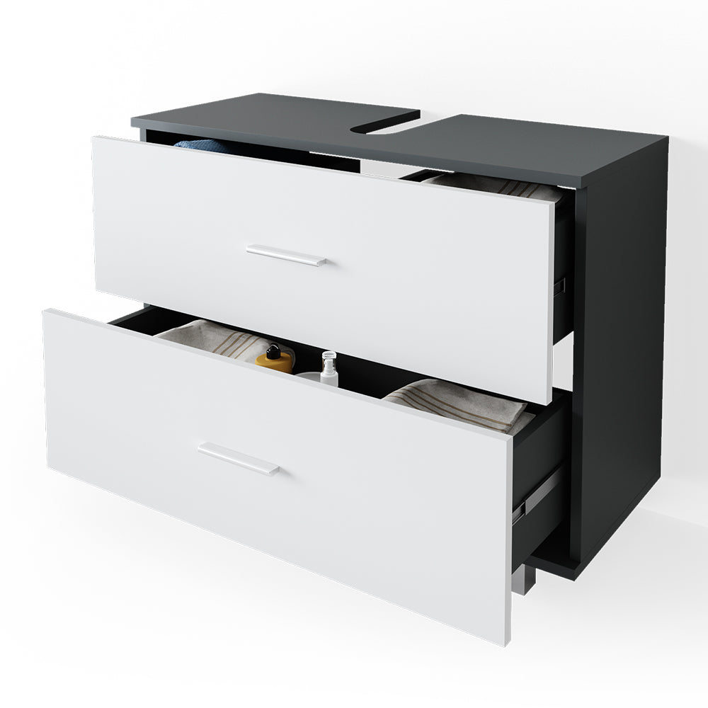 Vicco Mobile sottolavabo per bagno Antracite/bianco 80 x 60.8 cm