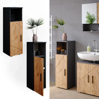 Vicco Mobiletto bagno Quercia dorata/antracite 30 x 95 cm