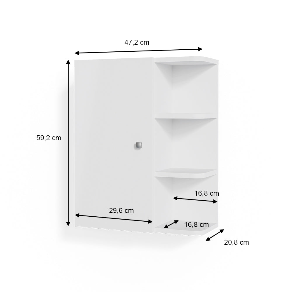 Vicco Mobile bagno Bianco 47.2 x 59.2 cm