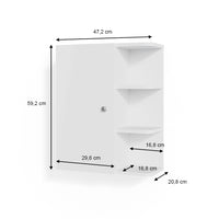 Vicco Mobile bagno Bianco 47.2 x 59.2 cm