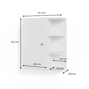 Vicco Mobile bagno Bianco 47.2 x 59.2 cm