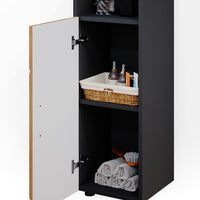 Vicco Mobiletto bagno Quercia dorata/antracite 30 x 95 cm