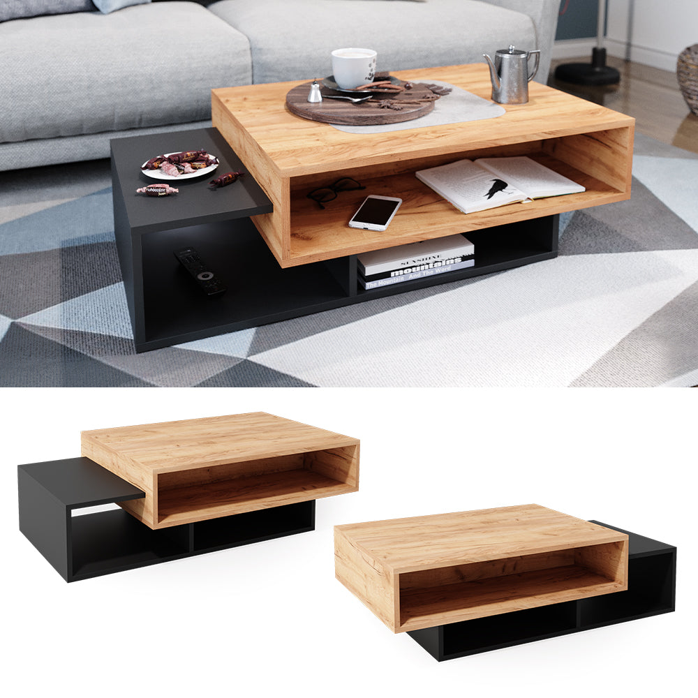 Vicco Tavolino da salotto Antracite 105 x 60 cm