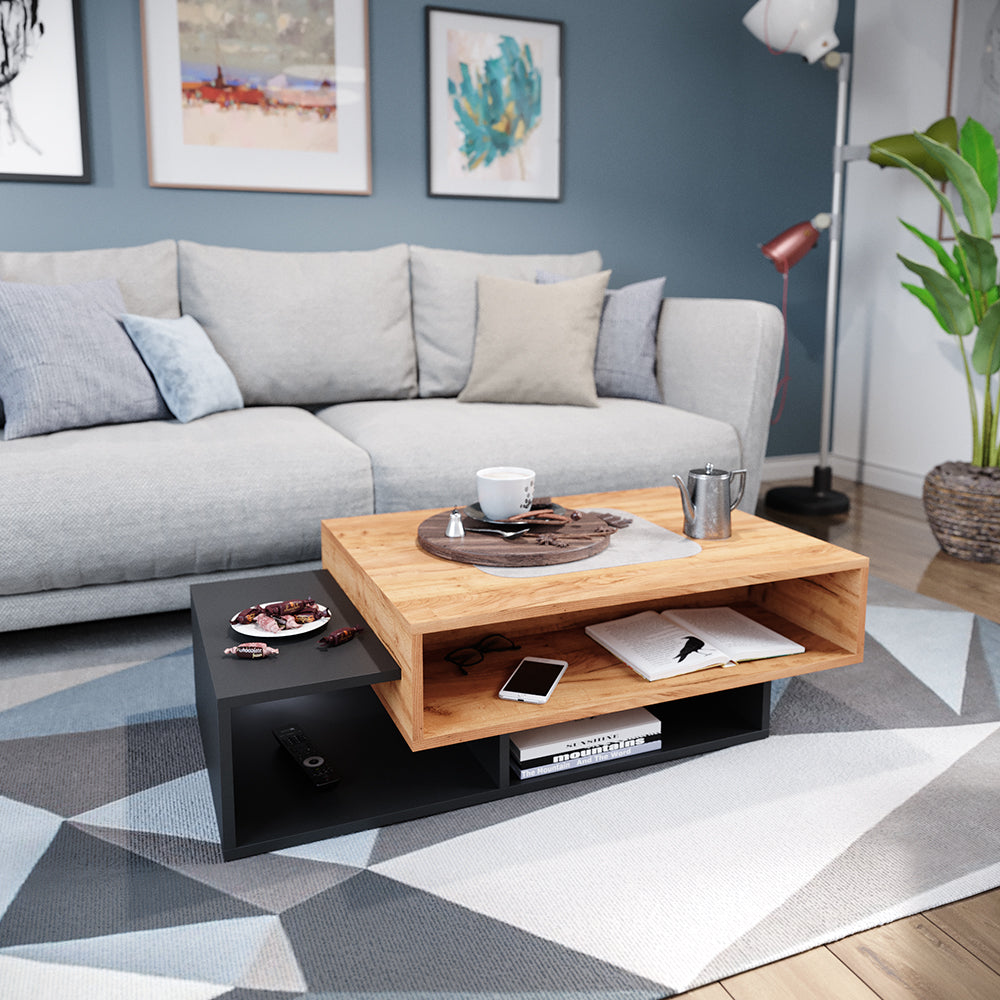 Vicco Tavolino da salotto Antracite 105 x 60 cm