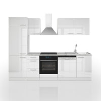 Vicco Cucina componibile Bianco 270 cm senza piano di lavoro