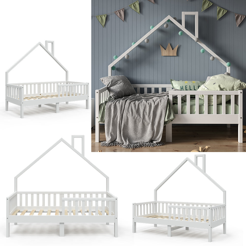 Vitalispa Letto montessori bambini Bianco 80x160 cm