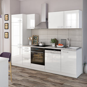 Vicco Cucina componibile Bianco 270 cm senza piano di lavoro