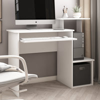 Vicco Scrivania con ripiani Bianco 106 x 40 cm