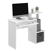 Vicco Scrivania con ripiani Bianco 106 x 40 cm