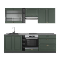 Vicco Cucina componibile Verde-oro Country House/Antracite 235 cm , PL Antracite