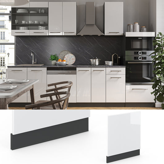 Vicco Pannello frontale Bianco lucido 60 cm senza piano di lavoro