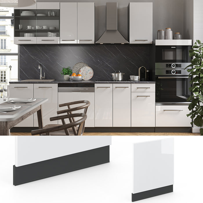 Vicco Pannello frontale Bianco lucido 60 cm , PL Antracite