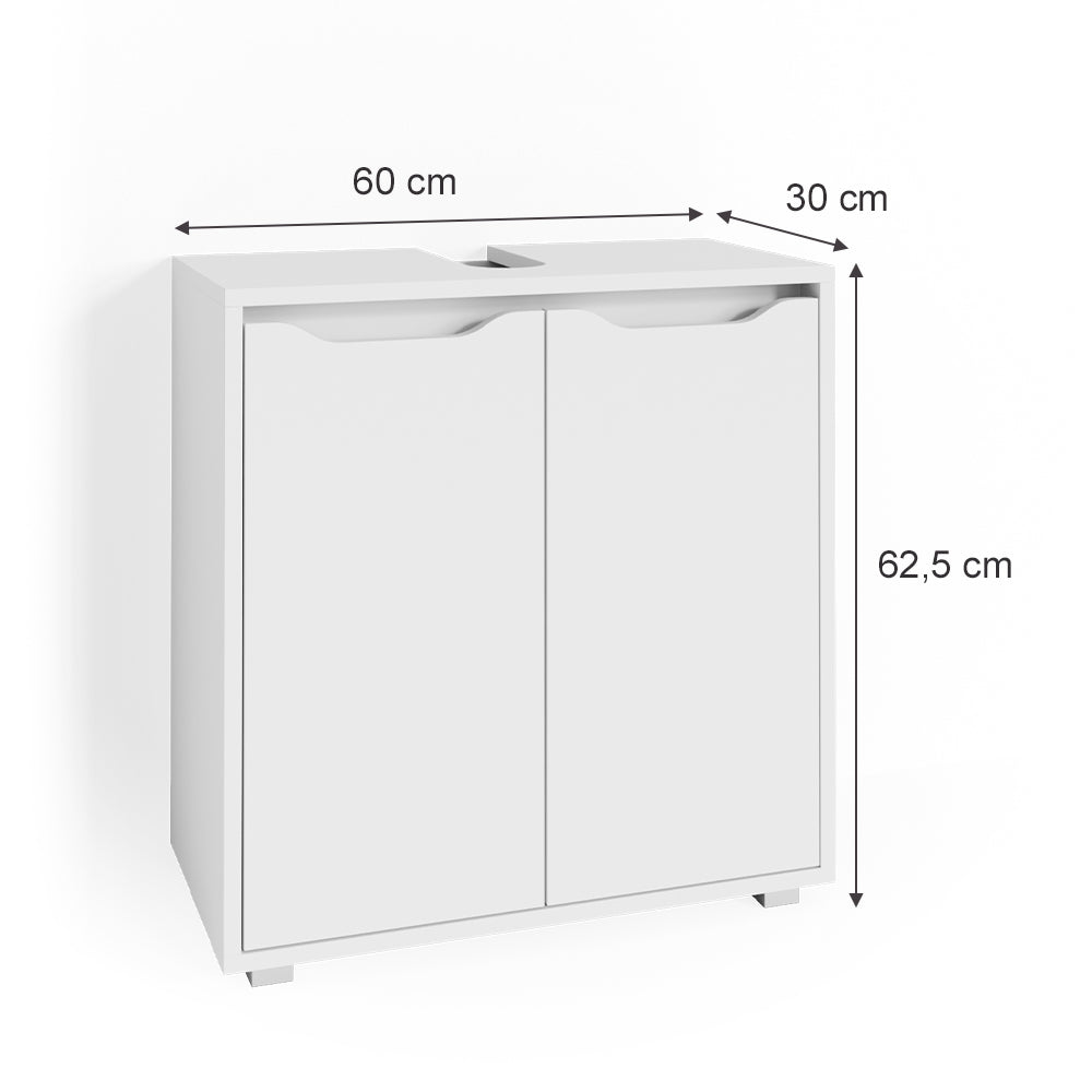 Vicco Mobile sottolavabo per bagno Bianco 60 x 62.5 cm