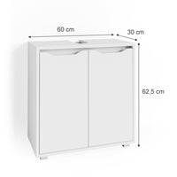 Vicco Mobile sottolavabo per bagno Bianco 60 x 62.5 cm