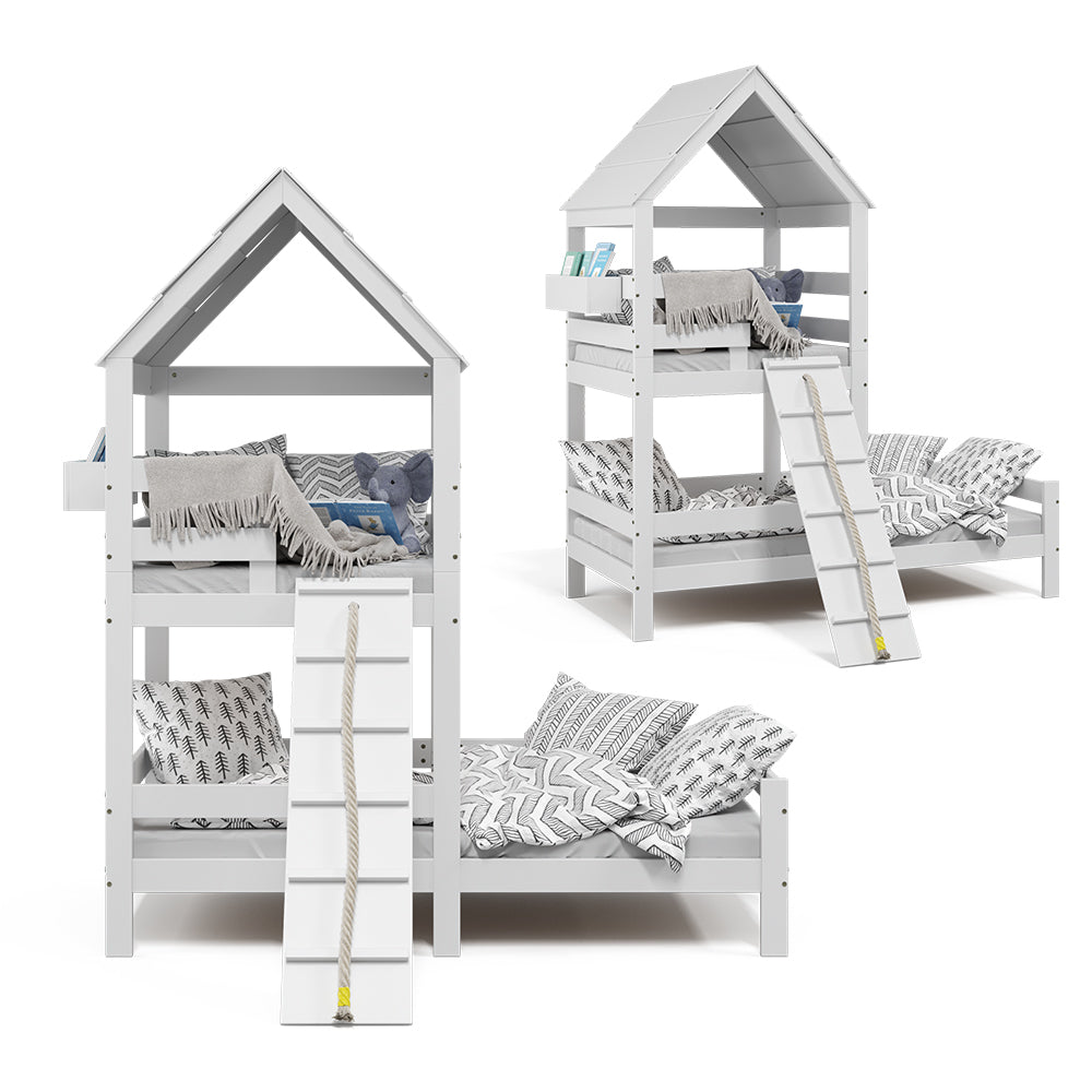 Vitalispa Letto montessori bambini Bianco 90x200 cm