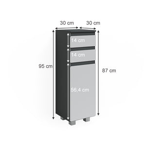 Vicco Mobiletto bagno Antracite 30 x 95 cm