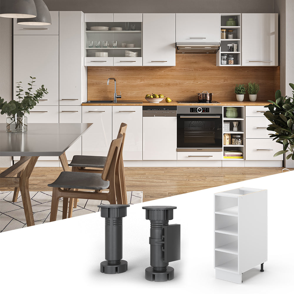 Vicco Scaffale da cucina Bianco 30 cm senza piano di lavoro