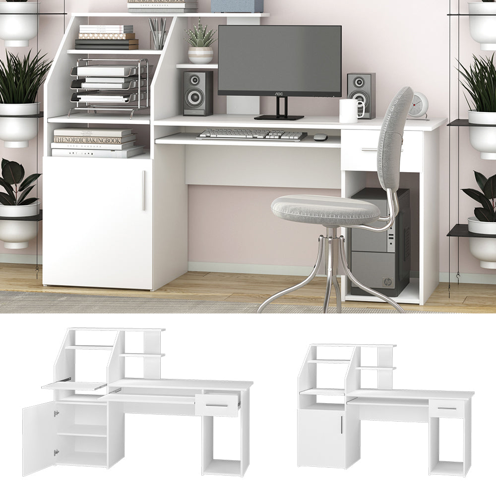 Vicco Scrivania Bianco 166 x 50.5 cm