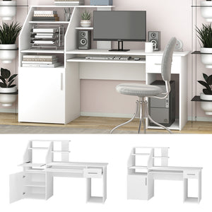 Vicco Scrivania Bianco 166 x 50.5 cm