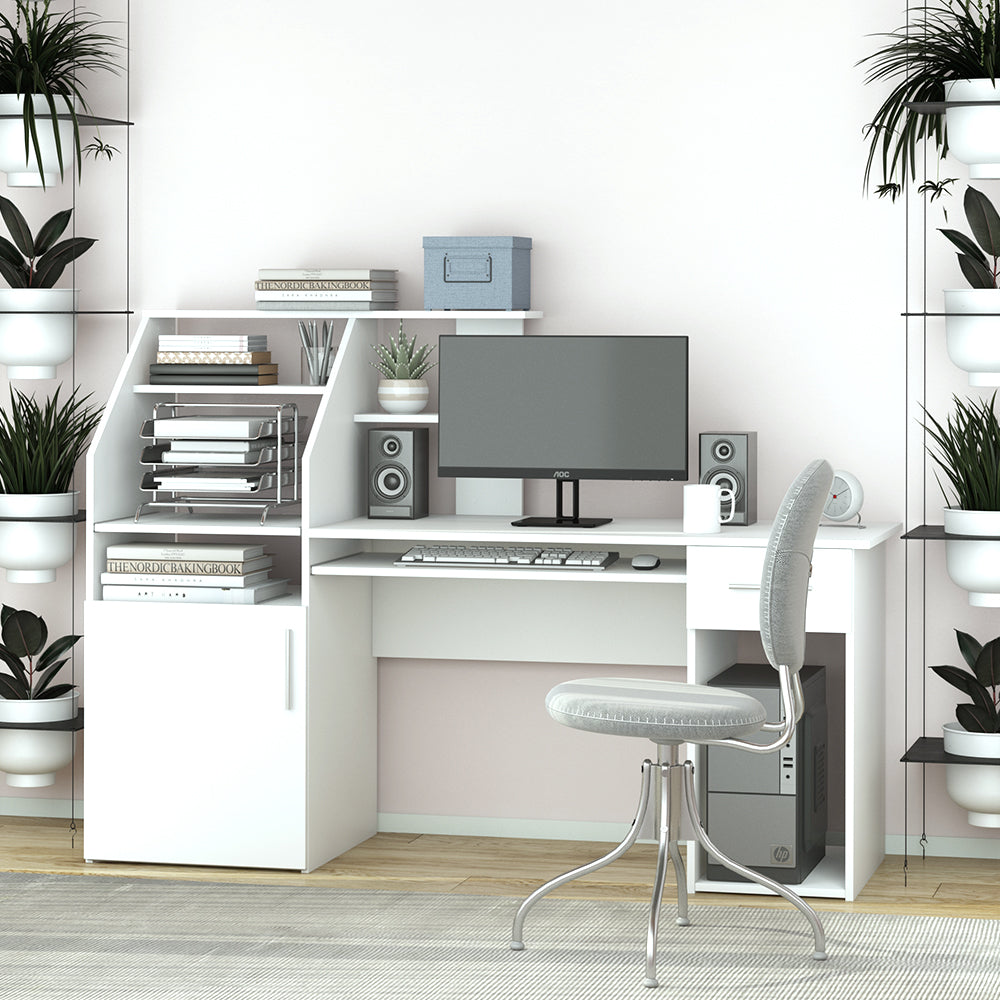 Vicco Scrivania Bianco 166 x 50.5 cm