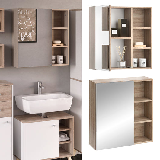 Vicco Specchio contenitore bagno Sonoma 62 x 64 cm