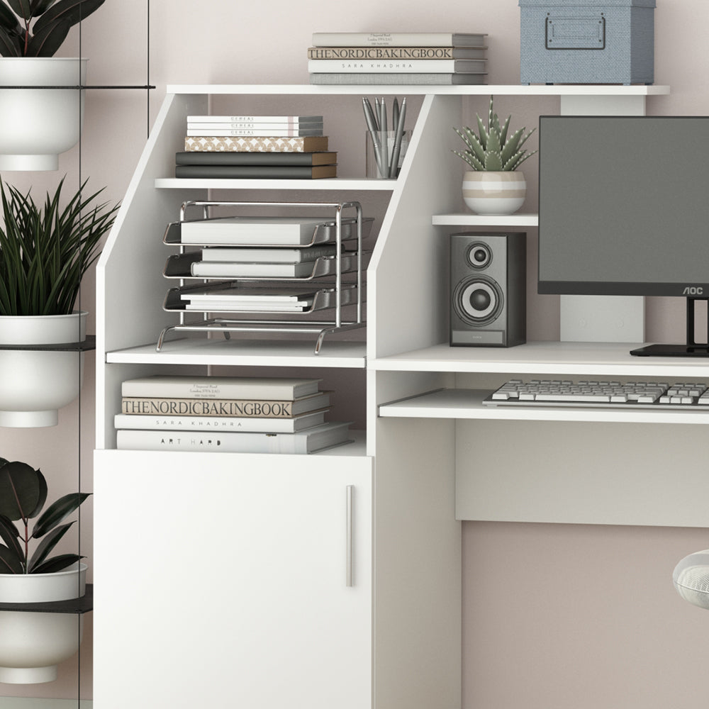 Vicco Scrivania Bianco 166 x 50.5 cm