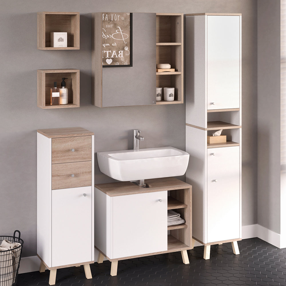 Vicco Specchio contenitore bagno Sonoma 62 x 64 cm