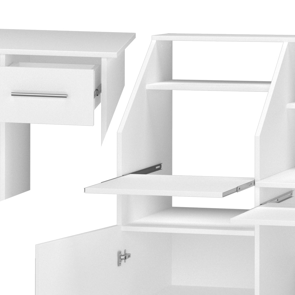 Vicco Scrivania Bianco 166 x 50.5 cm