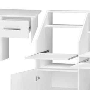 Vicco Scrivania Bianco 166 x 50.5 cm