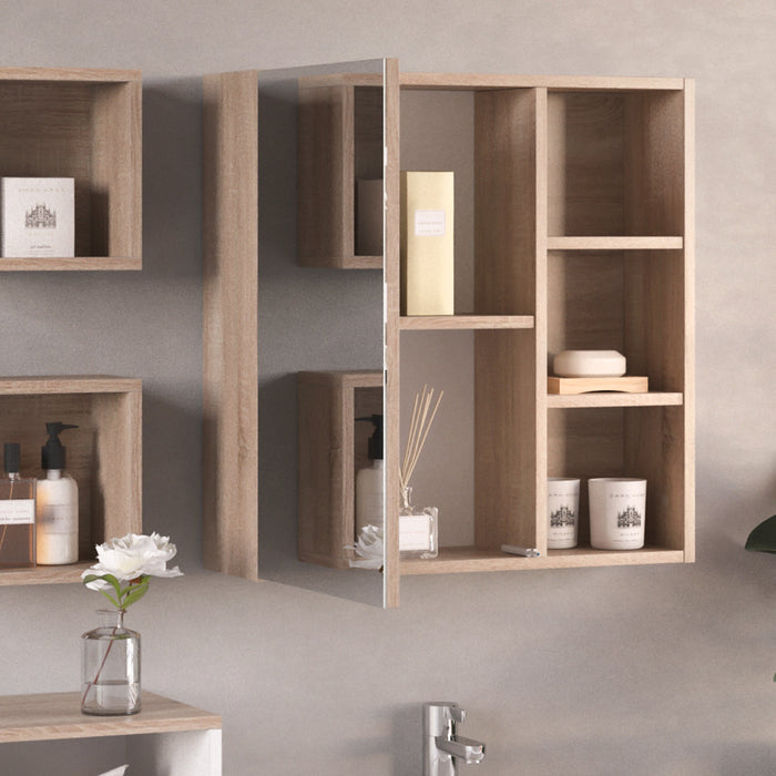 Vicco Specchio contenitore bagno Sonoma 62 x 64 cm