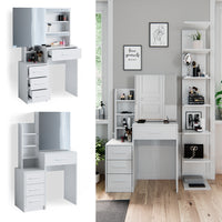 Vicco Tavolo da toeletta Bianco 36 cm