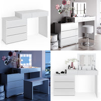 Vicco Tavolo da toeletta Bianco 117.4 cm