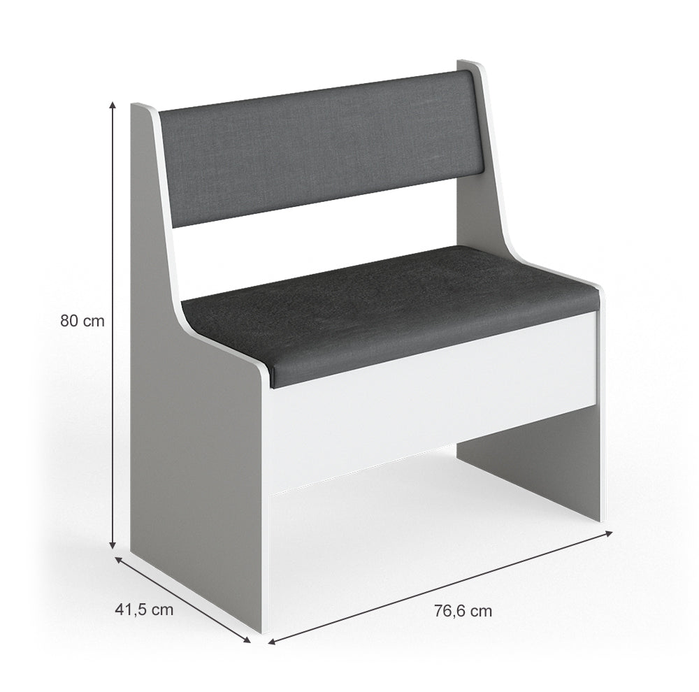 Vicco Panca ad angolo Bianco 41.5 x 76.6 cm