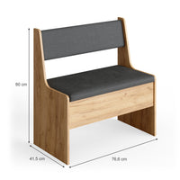Vicco Panca ad angolo Rovere sabbia 41.5 x 76.6 cm