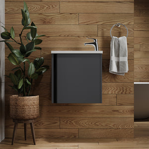 Vicco Set di mobili da bagno Antracite 2 parti