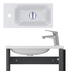 Vicco Set di mobili da bagno Antracite 2 parti