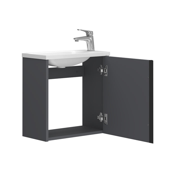 Vicco Set di mobili da bagno Antracite 2 parti