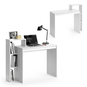 Vicco Scrivania con ripiani Bianco 110 x 40 cm