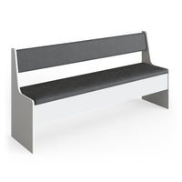 Vicco Panca ad angolo Bianco 41.5 x 166.6 cm
