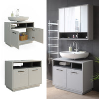 Vicco Mobile sottolavabo per bagno Grigio 80 x 64 cm