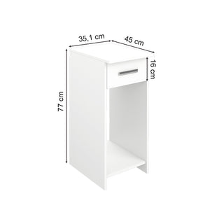 Vicco Armadio per PC Bianco 35.1 x 45 cm
