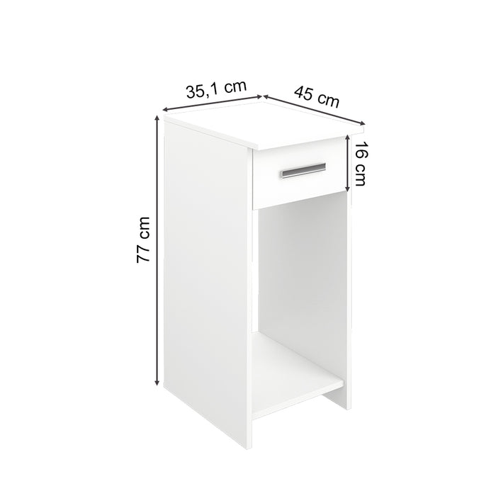 Vicco Armadio per PC Bianco 35.1 x 45 cm