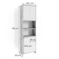 Vicco Mobile bagno alto Calcestruzzo 56.1 x 190 cm