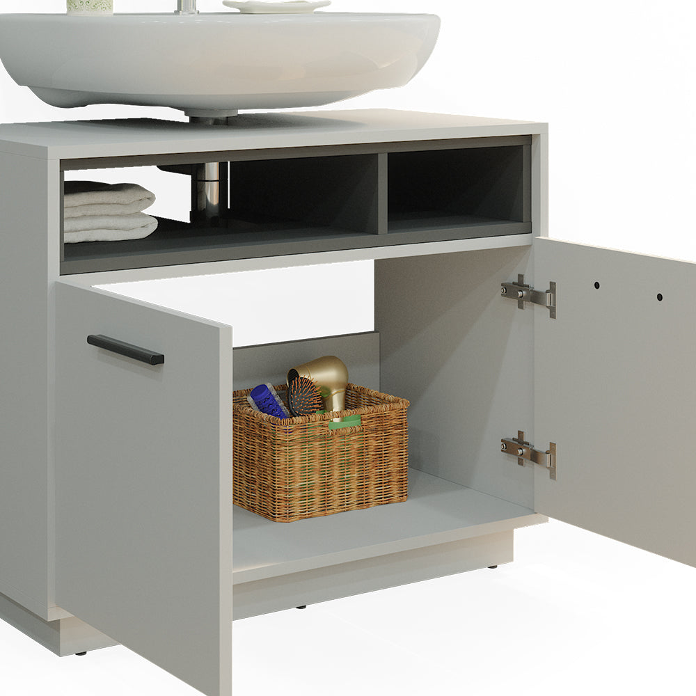 Vicco Mobile sottolavabo per bagno Grigio 80 x 64 cm