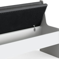 Vicco Panca ad angolo Bianco 41.5 x 166.6 cm