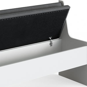 Vicco Panca ad angolo Bianco 41.5 x 166.6 cm