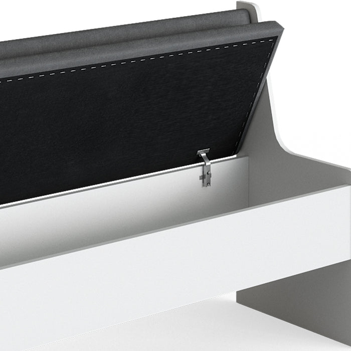 Vicco Panca ad angolo Bianco 41.5 x 166.6 cm